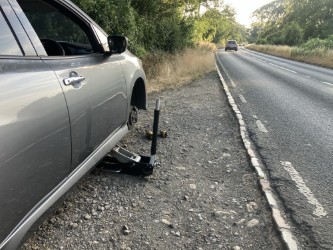 Car on the road